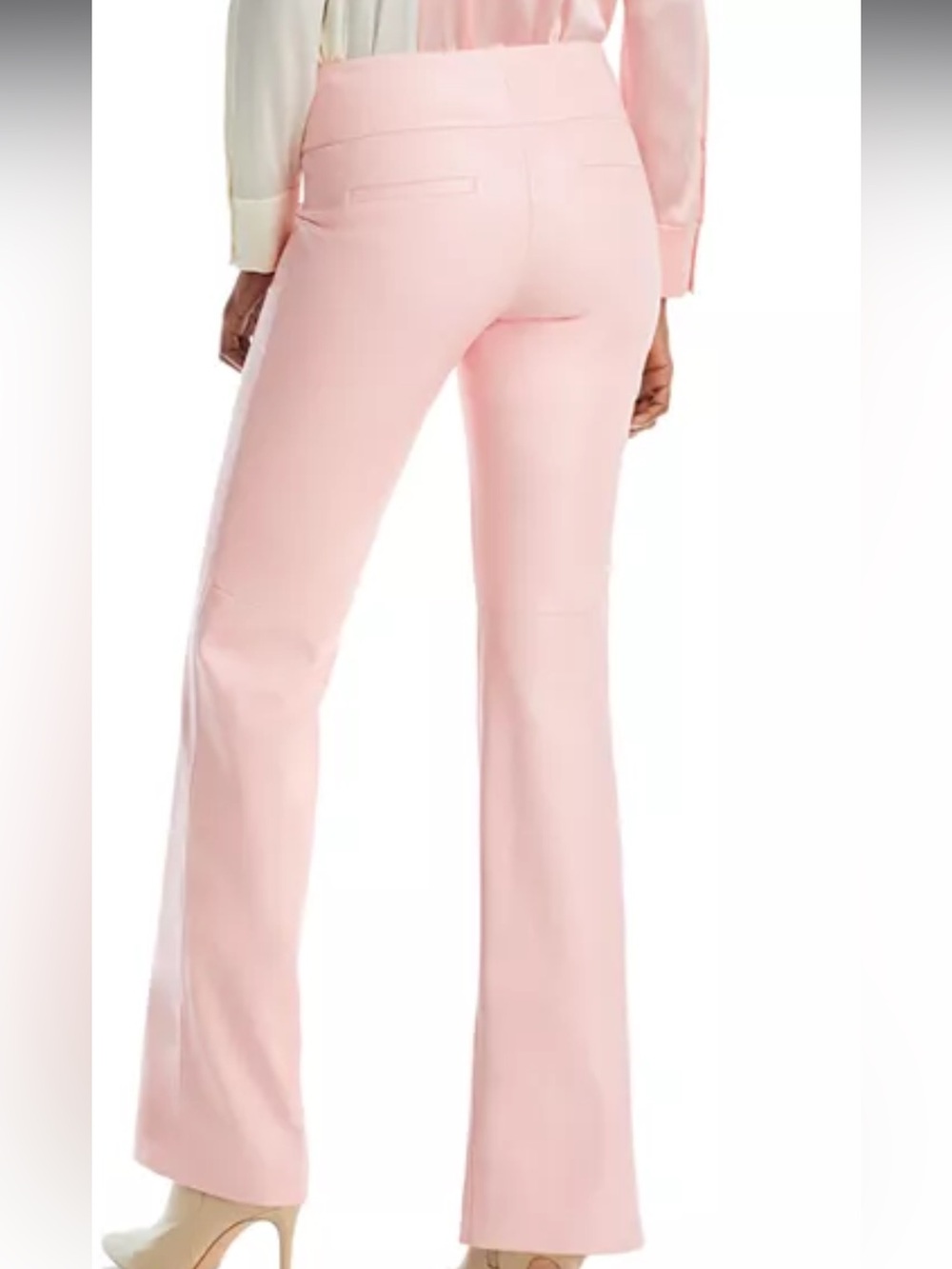 Alice + Olivia Pink vegan leather Olivia pant